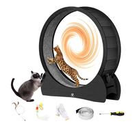 CrazyTiger Cat Exercise Wheel for Indoor Cats - 40" Large Cats Running Wheel, Cat Treadmill