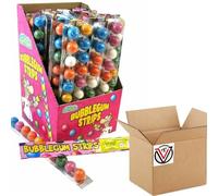 Crazyy Candy Factory Bubblegum Strips 30g - Bubblegum with fruit flavours (40 Packs(Full Box))