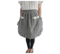 CRB Fashion Womens Waist Pocket Half Bistro Kitchen Cooking Apron, Blue, One Size