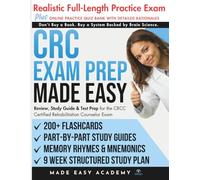 CRC Exam Prep Made Easy: Review, Study Guide & Test Prep for the CRCC Certified Rehabilitation Counselor Exam with Flashcards, an Online Quiz Bank, 9 ... & Practice Test (Made Easy Academy Series)