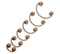 CRCRC Furniture Handles, 6 Pack Handles Brass Pull, for Kitchen Bedroom Cupboard Wardrobe Dresser with Screw(Bronze,Hole Centre 56mm)