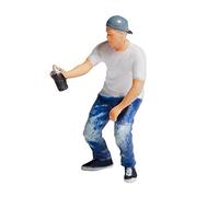 CRDARAAV 1/87 Diorama Graffiti Figure Characters Resin People Train Layout boy white