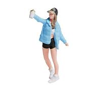 CRDARAAV 1/87 Diorama Graffiti Figure Characters Resin People Train Layout girl blue