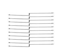 CRDARAAV 10 Pcs Anti-Tangle Booms Ledger Balance Connector Carp Fishing 30CM Silver 30CM 10 Pcs