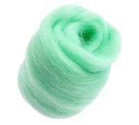 CRDARAAV 10g Handmade Wool Top Fibre Roving For Needle Felting Materials Light Green