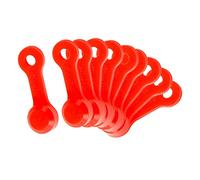 CRDARAAV 10x BIKE RUBBER BRAKE BLEED NIPPLE GREASE CAPS DUST COVER Red 19x6.5mm 10 Pcs