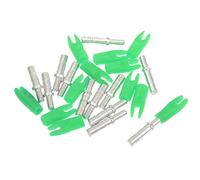 CRDARAAV 12 Pieces Plastic Archery Precision Nocks for ID 4.2mm Arrow Shaft Universal Green