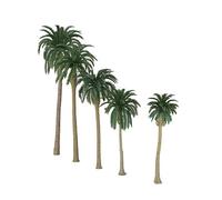 CRDARAAV 20pcs Green Model Coconut Palm Trees 1/150 Scale 7cm