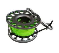 CRDARAAV 30m Aluminum Alloy Cave Scuba Diving Finger Spool Guide Line Reel Gray Grey