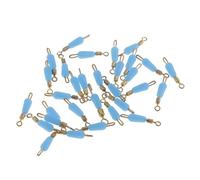 CRDARAAV 30pcs Quick Change Fishing Swivels Clips Pins Fast Link Line Connector 14mm Blu 30 Pcs 14mm