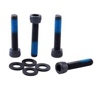 CRDARAAV 4 Pieces Bike Disc Brake Mount Adapter Steel Screws with Washers M6 x 30 mm