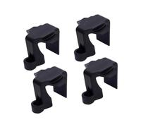 CRDARAAV 4Pcs Boat Fender Clips for Docking Sturdy Boat Accessories Boat Bumper Clips Black