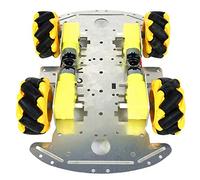 CRDARAAV 4WD Four Wheel Drive Metal Smart Robot Car Chassis TT Motor DIY 3-9V