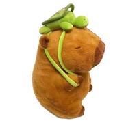 CRDARAAV Cartoon Plush Capybara Figure Toy Huggable Cute Plush Doll Toy for Kids with bag