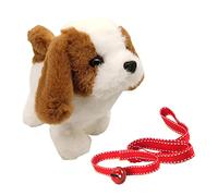 CRDARAAV Electronic Plush Dog Interactive Barking Tail Wag for Children Gift Corgi 18x15x13cm