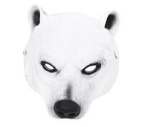 CRDARAAV Half Face Mask Halloween Polar Bear Mask for Stage Performance Festival