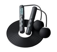 CRDARAAV Jump Rope Skipping Rope Adjustable with Calorie Counter for Fitness Gym Home black