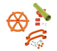 CRDARAAV Kids Playground Accessories Steering Wheel for Swingset Tree House Playhouse 4Pcs Green