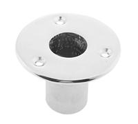 CRDARAAV Marine Boat Yacht 316 Stainless Steel 90 Degree Embedded Deck Pipe Base 25mm
