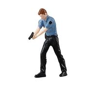 CRDARAAV Miniature Figures Tiny People Dollhouse Accessories for Train station 1/64 policeman holding a gun slanted hand