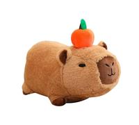 CRDARAAV Plush Figure Toy Capybara with Sound Cute Capybara Stuffed Animal for Adults Lying down 20cm Lying position