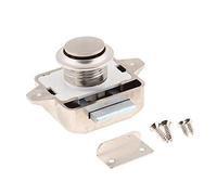 CRDARAAV Push Button Latch Lock Keyless Fit Boat RV Caravan Cabinet Cupboard Nickel