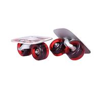 CRDARAAV Roller Road Drift Skates Plate Outdoor Split Skateboard Red Black Wheels