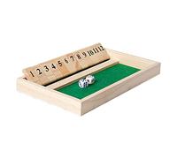 CRDARAAV Shut The Box Game - 12 Numbers Wooden Dice Game Game Family Traditional Game Style 3