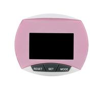 CRDARAAV Walking Electronic Step Counter Multifuctional Calories Counting Digital Pedometer Multi-functional Distance Large Screen Pink