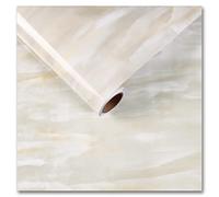 CRE8TIVE Beige Glossy Marble Wallpaper 30cm x 900cm Marble Effect Contact Paper Self Adhesive Sticky Back Plastic Roll Kitchen Worktop Covering Kitchen Vinyl Wrap for Furniture Bathroom Countertop