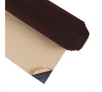 CRE8TIVE Brown Felt Fabric Self Adhesive Wallpaper Brown Flocking Cloth Vinyl Wrap for Furniture Art Deco Wallpaper for Bedroom Kitchen Cupboard Jewellery Thick Velvet Sticky Back Plastic 30cm x 200cm