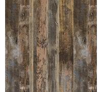 CRE8TIVE Brown Wood Slat Wallpaper 60cm x 300cm Shiplap Wood Effect Vinyl Self Adhesive Wallpaper Waterproof Contact Paper Textured Wallpaper for Living Room Worktop Vinyl Covering Cupboard Kitchen
