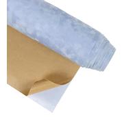 CRE8TIVE Light Blue Flocking Cloth Self Adhesive Wallpaper 30cm x 900cm Blue Floral Velvet Vinyl Wrap DIY Craft Bedroom Wallpaper Furniture Stickers Cupboard Felt Contact Paper for Jewelry Box Deco
