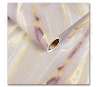 CRE8TIVE Liquid Gold Pink Marble Wallpaper Self Adhesive Matte 30cm x 200cm Marble Effect Vinyl Wrap for Kitchen Waterproof Bathroom Wallpaper Contact Paper for Cabinet Worktop Wall Covering