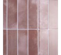 CRE8TIVE Pink Marble Effect Wall Tiles Self Adhesive Rectangular Tile Stickers Waterproof Stick on Tiles Splashback for Kitchen Bathroom Tile for Fireplace Laundry Room Stairs 4 Pcs 30.5cm x 30.5cm