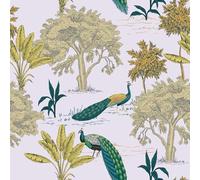 CRE8TIVE White Leaf Wallpaper Peacock Yellow Tree Contact paper Self Adhesive for Bedroom 30.5x300cm Thick Tropical Wall Paper Removable Bathroom Wallpaper Waterproof Kitchen Vinyl Wrap Cabinet Drawer