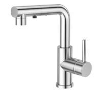 CREA 3 Function Sprayer Pull Out Mixer Tap - 360° Swivel Single Handle Tap for Bathroom or Kitchen - Chrome