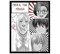 CREA IL TUO MANGA: 100 Pagine di Riquadri per Creare le Tue Storie a Fumetti: Scatena la Tua Immaginazione e Diventa un Mangaka. Il Compagno Ideale per Ogni Appassionato di Manga