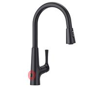 CREA Sensor Touchless Kitchen Tap With Pull Out Sprayer, 3 Function Automatic Mixer, 360° Swivel for Sink, Matt Black