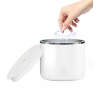 CreaBivotion ultrasonic Retainer Cleaner,Denture Retainer Cleaner,45kHz Deep Cleaning Retainer,180ML Jewellery Cleaner,Toothbrush Heads and Jewelry,Retainers,Orthodontics,Mouthguards,Whitening Trays