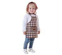 Creaciones Llopis Ascen Chestnut Costume with Apron and Scarf for Girls 7-9 Year