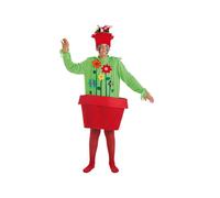 Creaciones Llopis Flowerpot Kids Costume Green 5-7 Years Kids