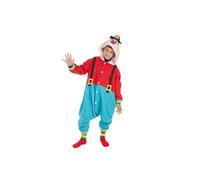 Creaciones Llopis Funny Clown Kids Costume Red 3-5 Years Kids