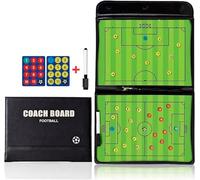 CREADY® Football Coach Board Tactical Folder for Training Plays During Practice - Gifts for Coaches. The Boards Include Magnetic Pieces and a Marker