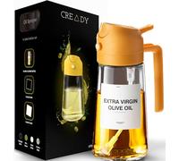 CREADY Kitchen Oil Spray 470 ml | 2-in-1 Dispenser Oil Spray | Air Fryer & Salad Dressing | Glass Bottle | 470 ml Capacity