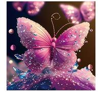 CREAFOMIFE 1024 Piece Jigsaw Puzzle for Adults, Hard Difficult Challenging Large Puzzle, Gift for Adult Puzzle Lovers Red Butterfly Picture (61 x 61 cm)