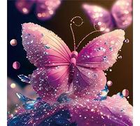 CREAFOMIFE 1024 Piece Jigsaw Puzzle for Adults, Red Butterfly Large Puzzle, Gift for Adult Puzzle Lovers ( 24 x 24Inches )