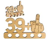 Creaher Original Money Gift Wooden, 40th Birthday Gifts Girl Boys, Birthday Money Gift Wood, Wooden Deco for Anniversary, for Happy Birthday Decorations, Funny Anniversary Party Presents Keepsake
