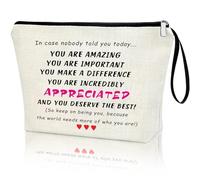 Creakraft Inspirational Gifts Positive Motivational Gifts Makeup Bag Appreciation Gifts for Women Girl Friends Coworkers Inspirational Quotes for Mom Aunt Sister Daughter Couples Valentines Chrismas