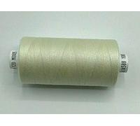 Cream 0005 Coats Moon Sewing Machine Polyester Overlocking Thread Cotton 1000 Yard x 5 reels